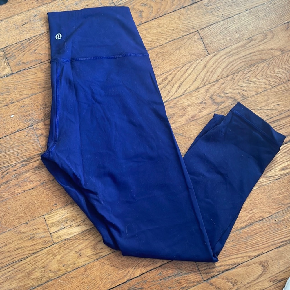Full length blue lululemon leggings
